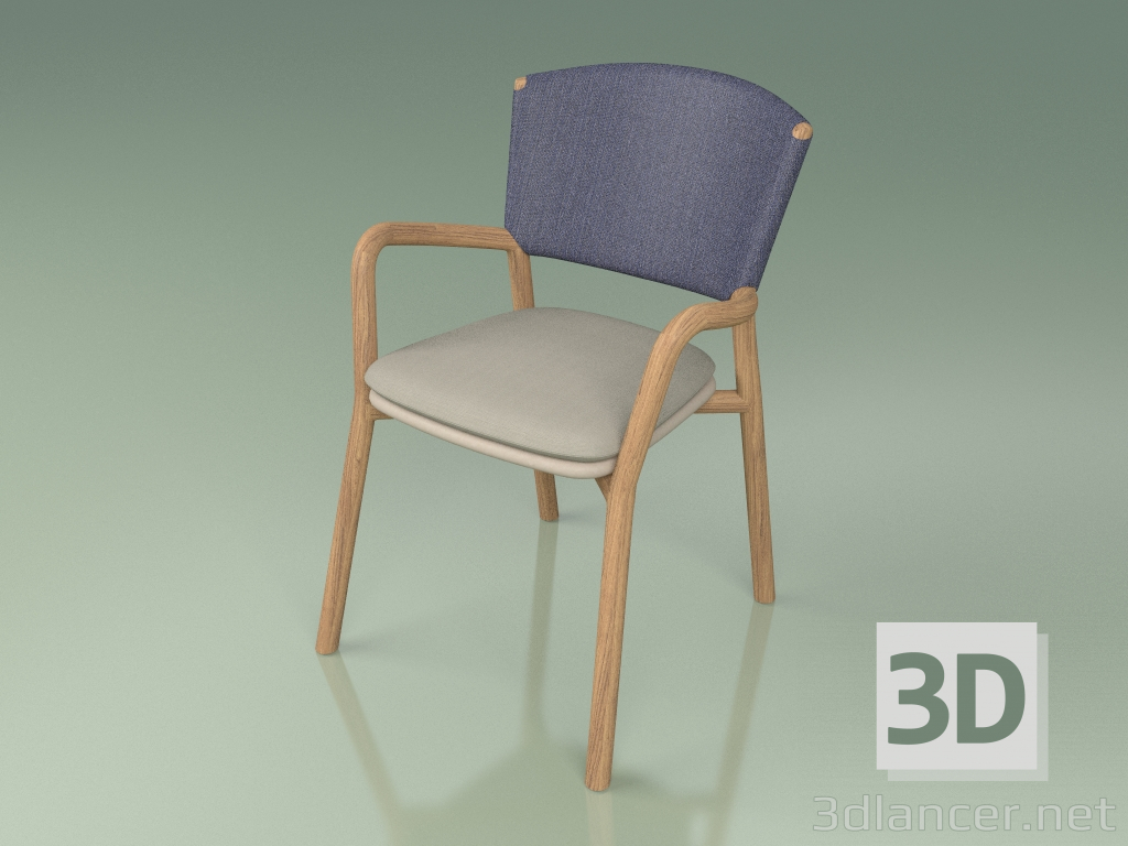 3d model Chair 061 (Blue, Polyurethane Resin Mole) - preview