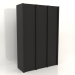 3d model Wardrobe MW 05 wood (1863x667x2818, wood black) - preview