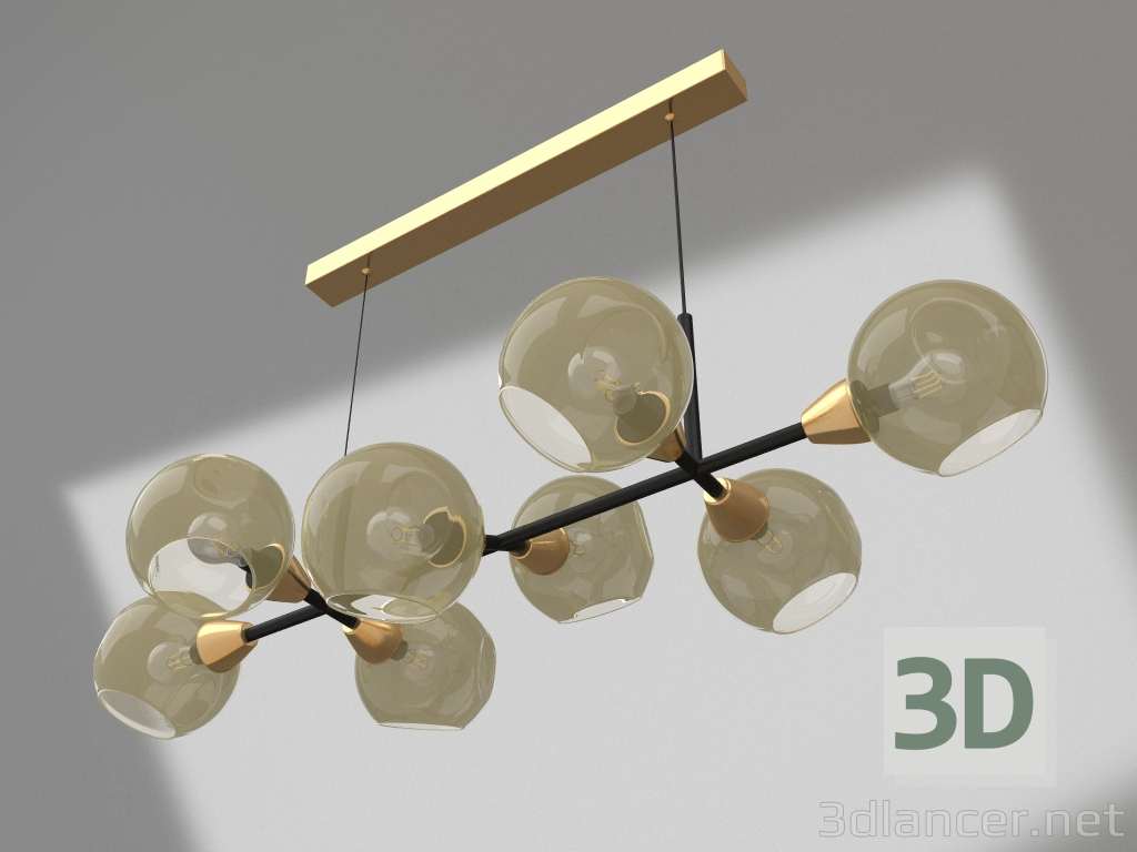 3d model Hanging chandelier Faina (08413-8.19) - preview