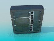 Gabinete con puertas de vidrio