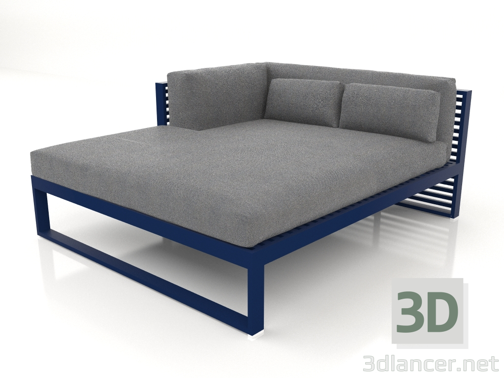 Modelo 3d Sofá modular XL, seção 2 esquerda (azul noturno) - preview