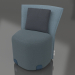 modèle 3D Chaise de salle à manger (gris bleu) - preview