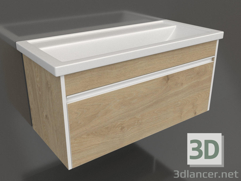 3d model Armario colgante 100 cm (URB0110DD) - vista previa