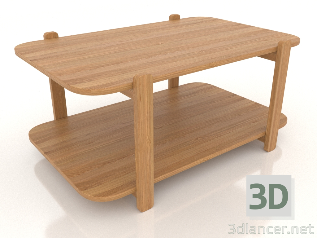 3d model Mesa de centro (roble natural) - vista previa