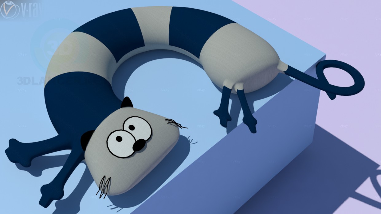 3d model Almohada para la cabeza - vista previa