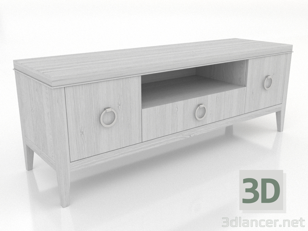 3d model Mueble de TV 3 1500 mm (blanco RAL 9010) - vista previa 3d model Mueble de TV 3 1500 mm (blanco RAL 9010) - vista previa