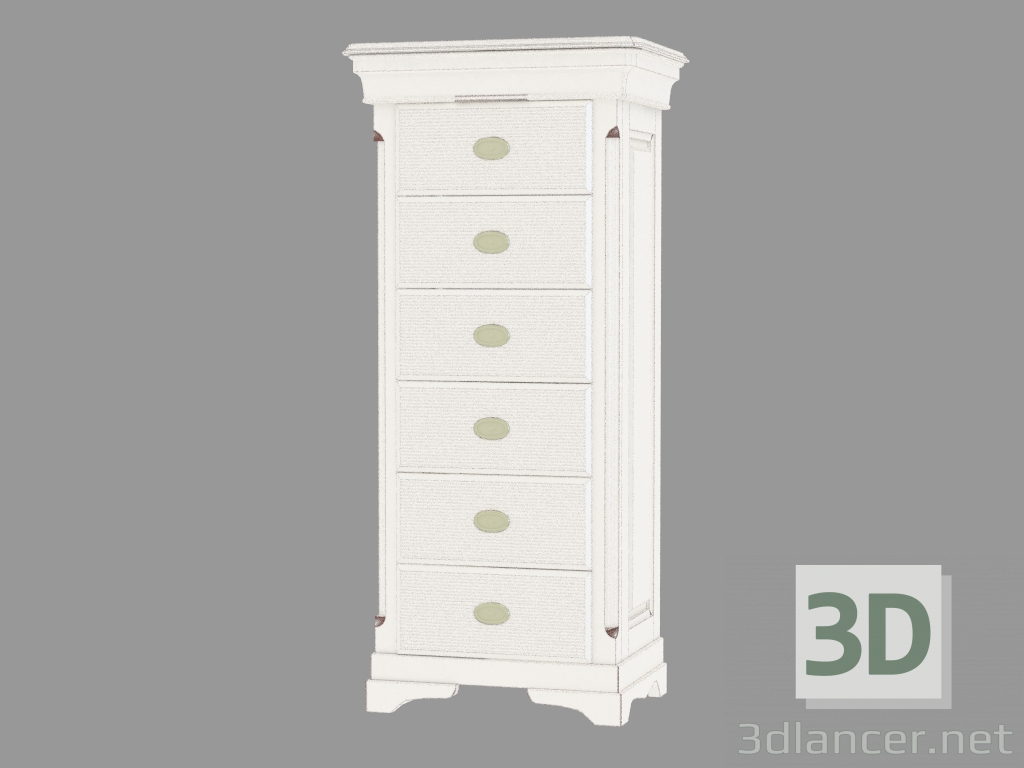 modèle 3D Commode six tiroirs FS1110 - preview