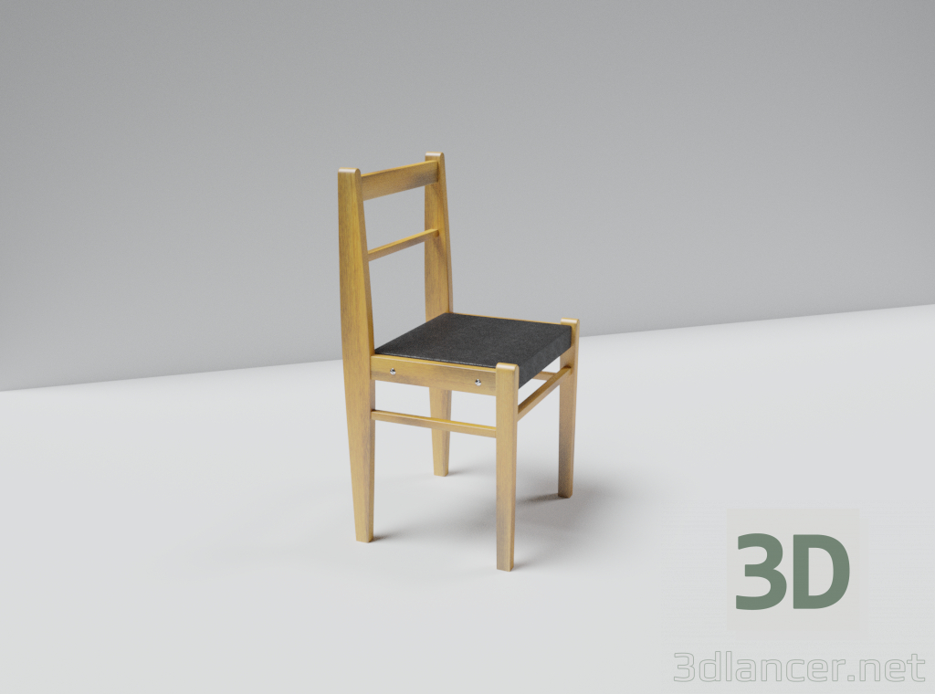 3d model The Soviet chair - preview