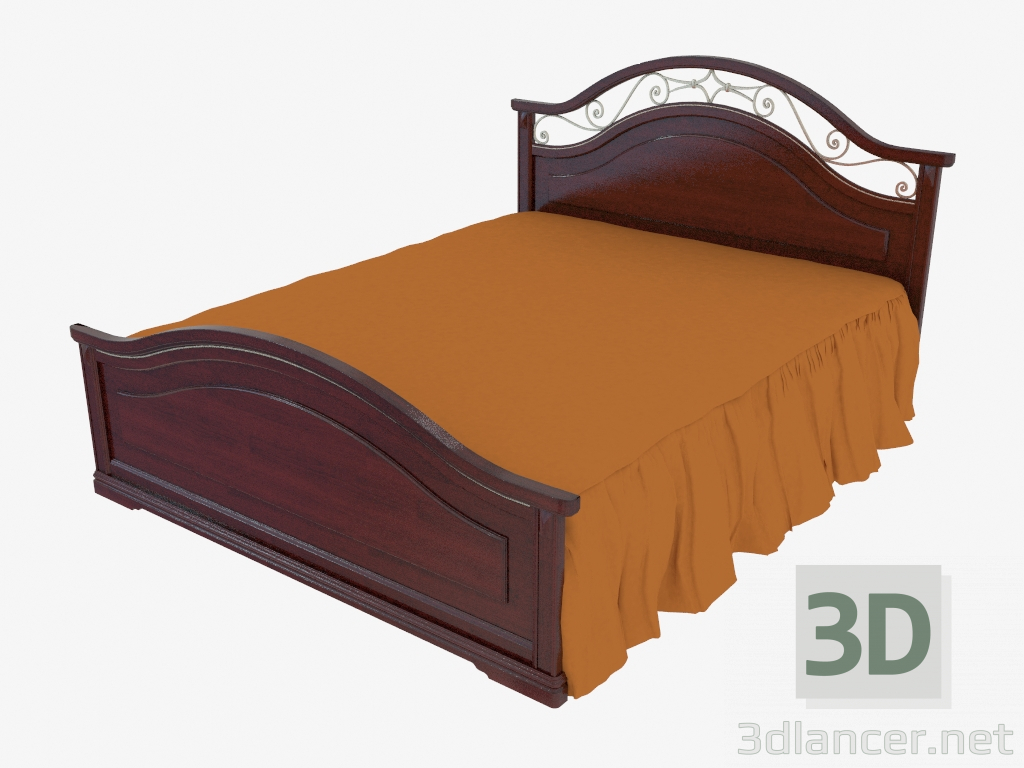 Modelo 3d Cama de casal (1770x1137x2097) - preview