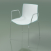 3d model Chair 0251 (4 legs with armrests, two-tone polypropylene, chrome) - preview