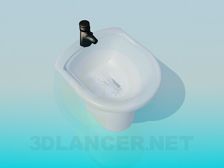 3 डी मॉडल Bidet - पूर्वावलोकन