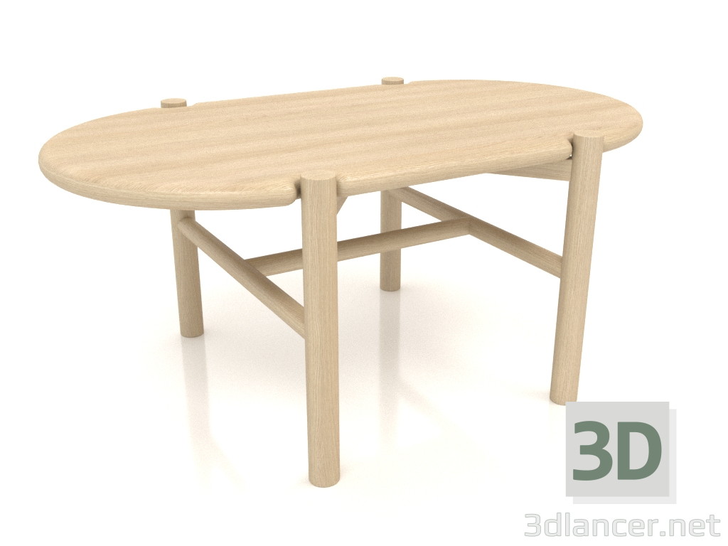 3d model Mesa de centro JT 07 (900x530x400, madera blanca) - vista previa