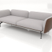 3d model 2.5-seater sofa (leather upholstery on the outside) - preview