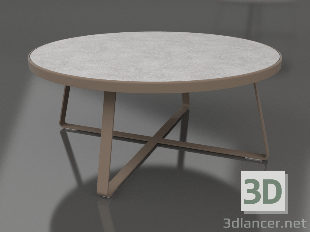 3d model Mesa de comedor redonda Ø175 (DEKTON Kreta, Bronce) - vista previa