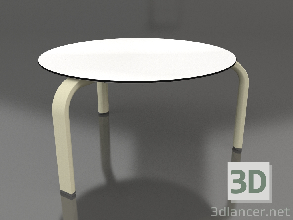 3d model Mesa de centro redonda Ø70 (Oro) - vista previa