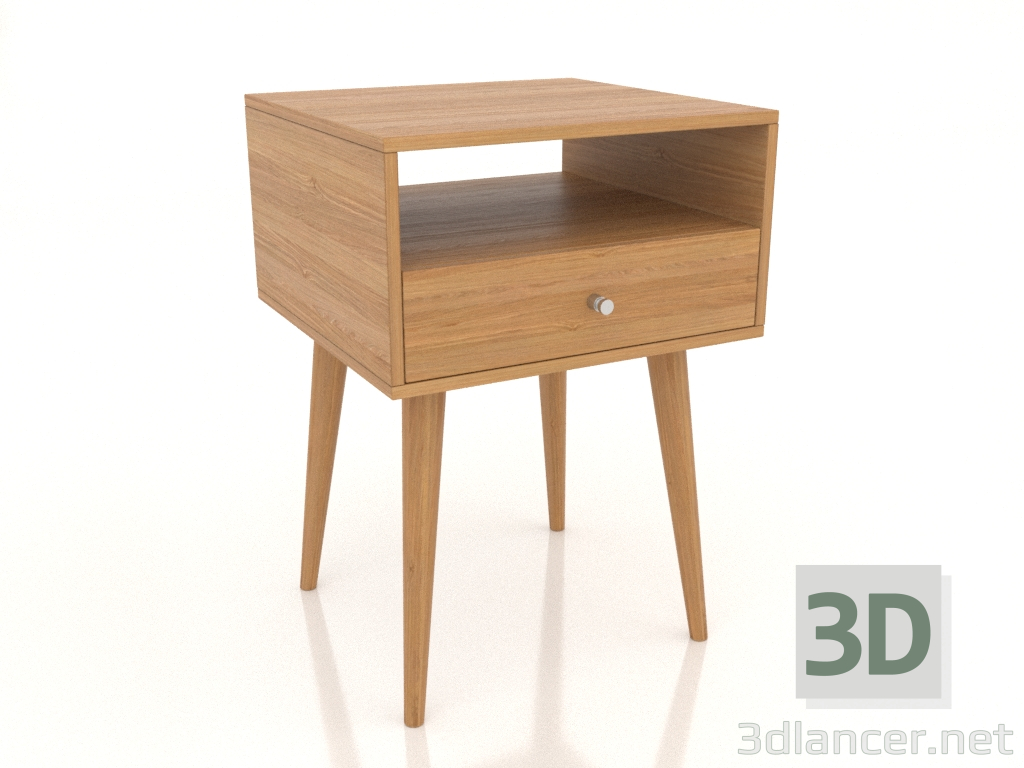 3d model Mesilla de noche 400 mm (roble natural) - vista previa