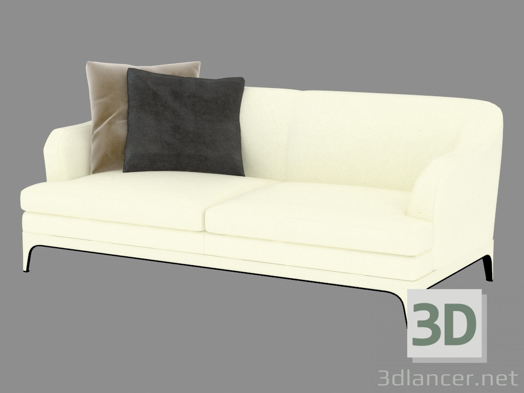 modello 3D Divano doppio in pelle (leggero) Oscar (208х98х83) - anteprima