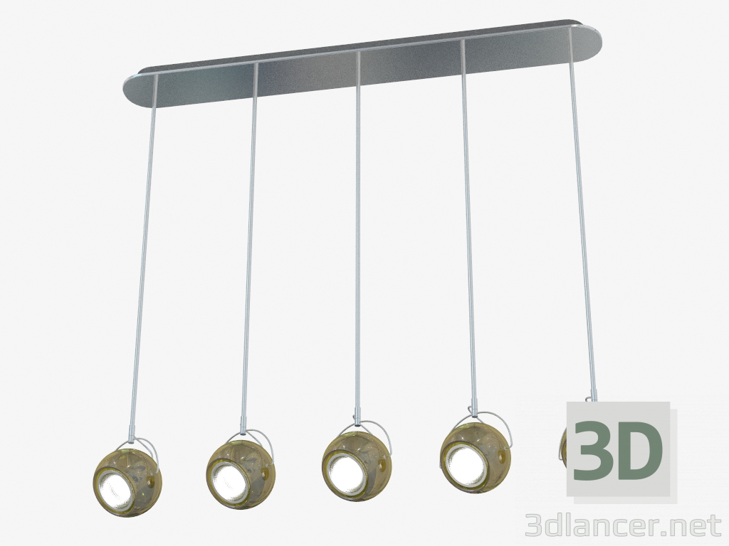 3d model Ceiling lighting fixture D57 A15 04 - preview