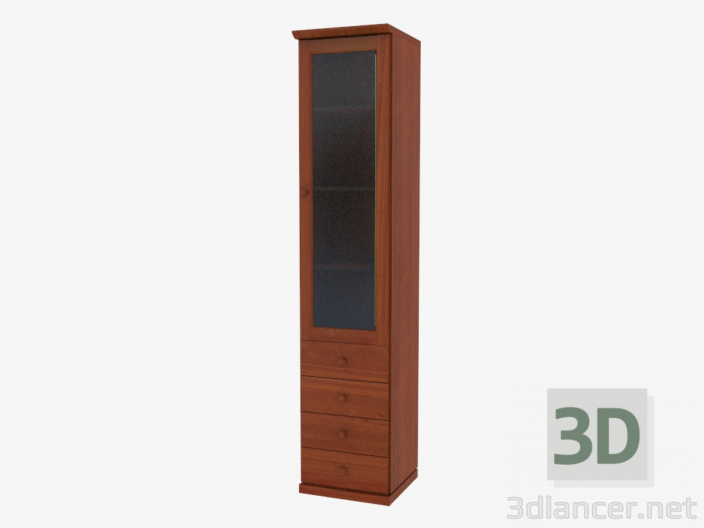 3d model La estantería es estrecha (4821-22) - vista previa