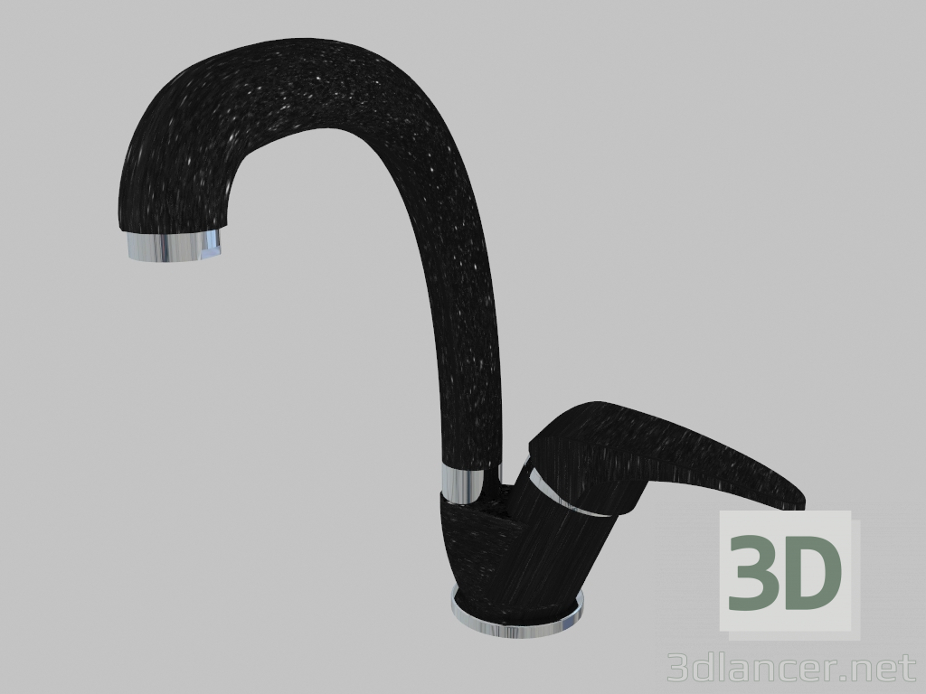 3d model Washbasin mixer with spout F - graphite Nemezia (BEN 266M) - preview