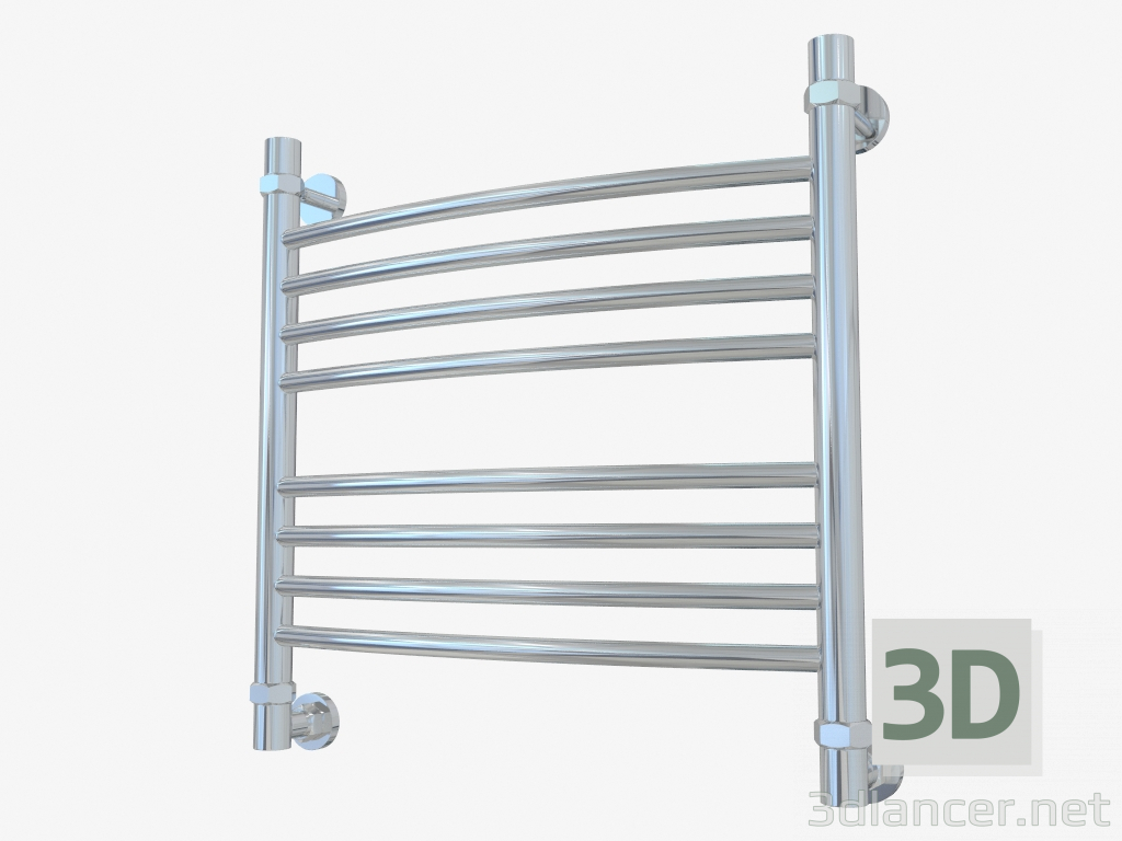 3D modeli Isıtmalı havlu demiryolu Bohemia kavisli (500x500) - önizleme