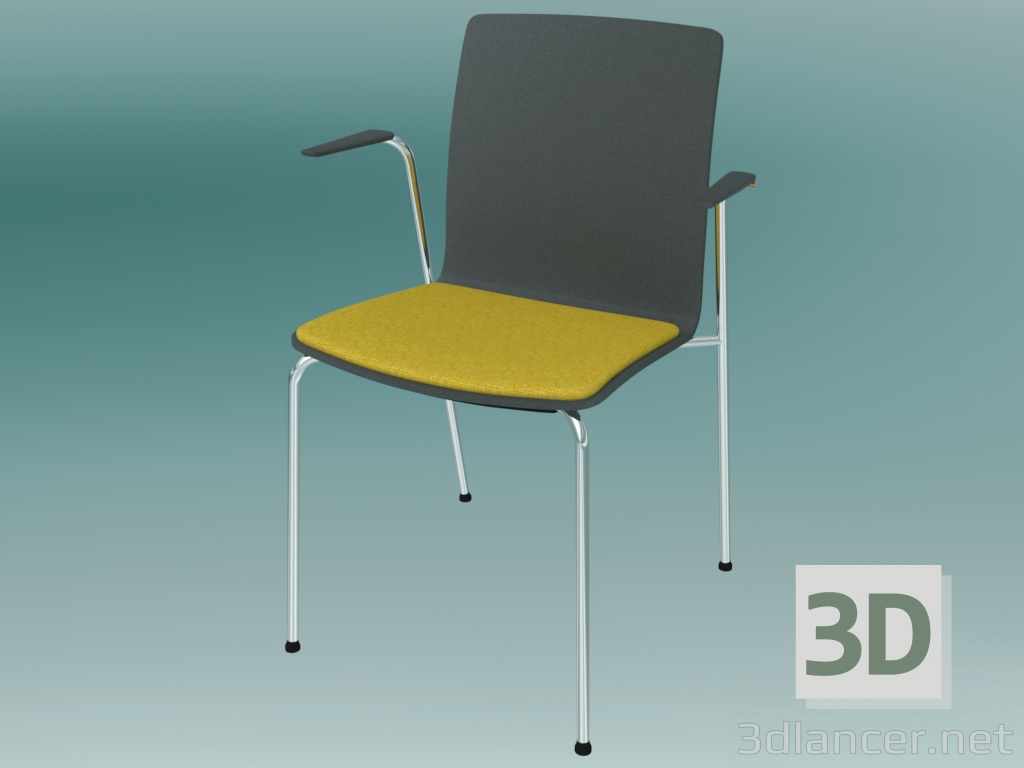 3d model Silla de visita (K22H 2P) - vista previa