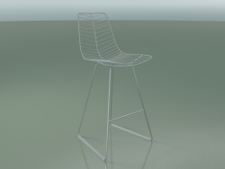 Chaise de bar 1818 (sur le traîneau, acier finition Chrome)