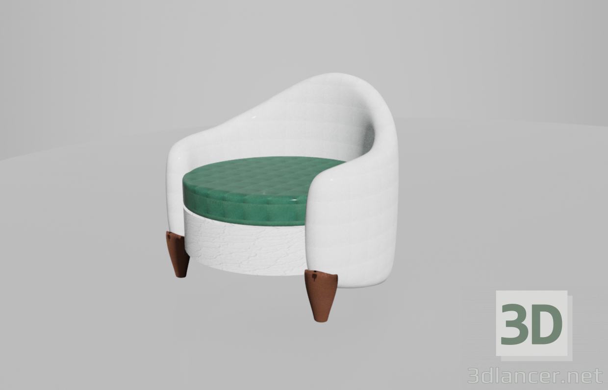 3d Armchair model buy - render