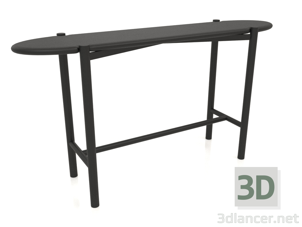 Modelo 3d Mesa de console KT 01 (1400x340x750, madeira preta) - preview