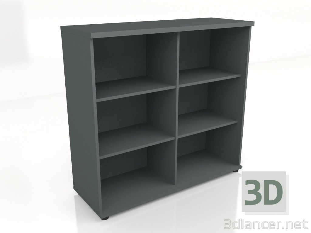 modèle 3D Bibliothèque Norme A3506 (1200x432x1129) - preview