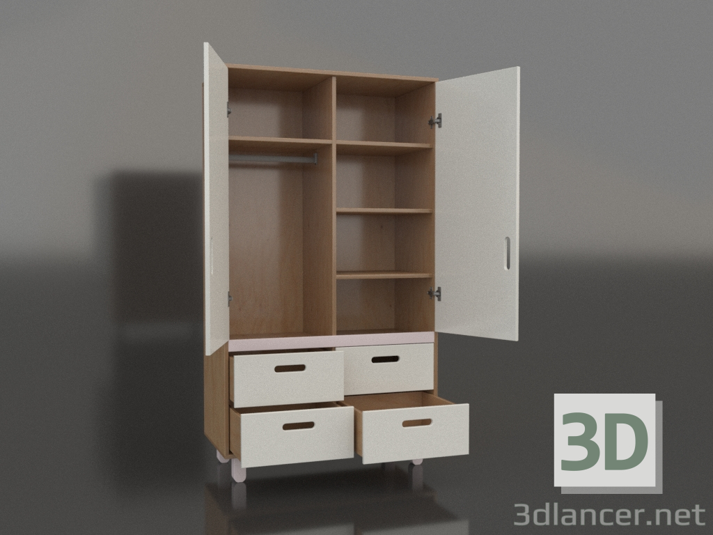 3d model Open wardrobe TUNE HA (WPTHAA) - preview