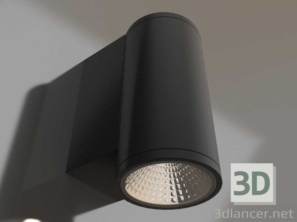 3d model Lámpara LGD-FORMA-WALL-R90-12W Day4000 (BK, 44 grados, 230V) - vista previa