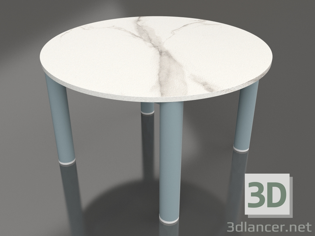 modello 3D Tavolino D 60 (Grigio blu, DEKTON Aura) - anteprima