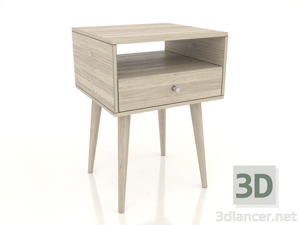 modèle 3D Table de chevet 400 mm (chêne éclairci) - preview