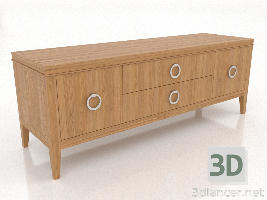 Modelo 3d Suporte de TV 2 1500 mm (carvalho natural) - preview Modelo 3d Suporte de TV 2 1500 mm (carvalho natural) - preview