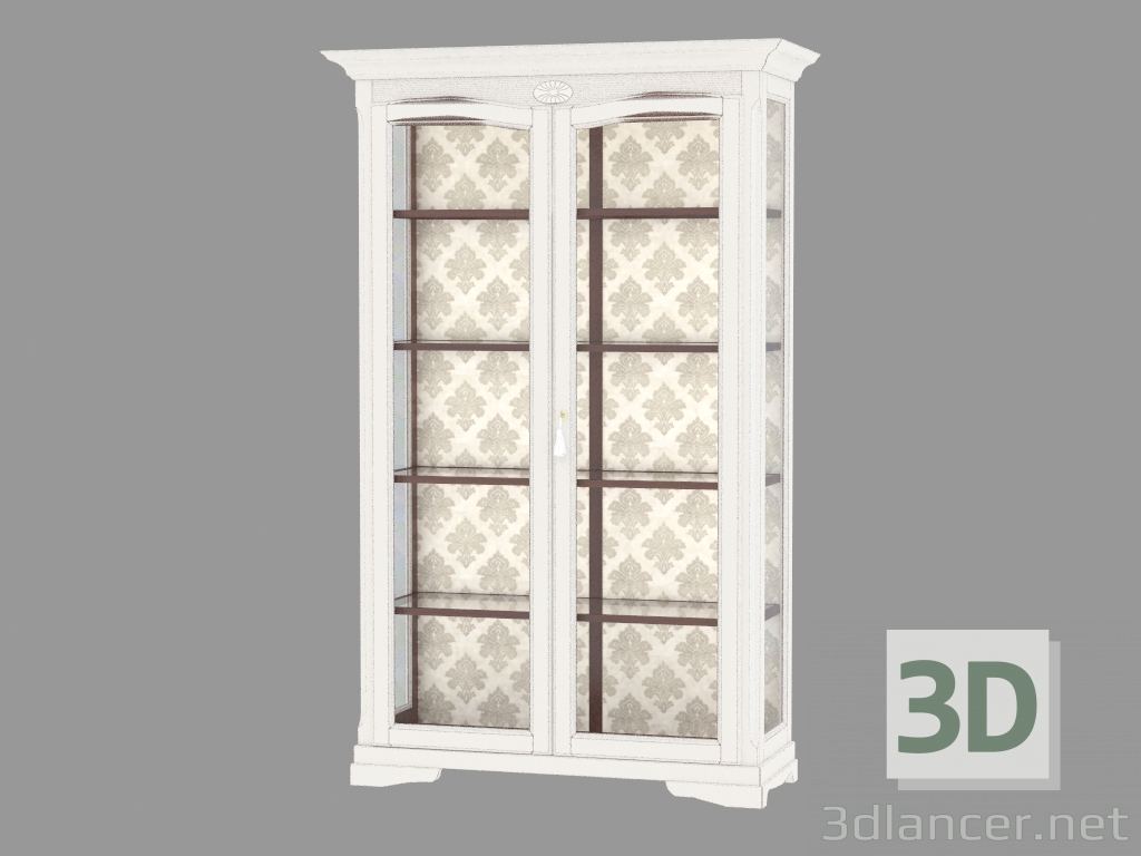 3d model De dos puertas del escaparate FS1117 - vista previa