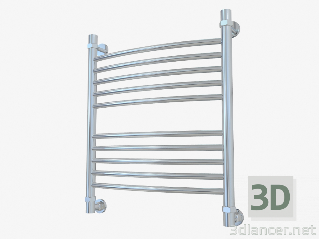 3d модель Полотенцесушитель Богема вигнутий (600x500) – превью