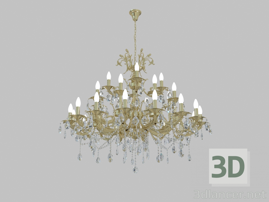 modello 3D Lampadario (1218C) - anteprima