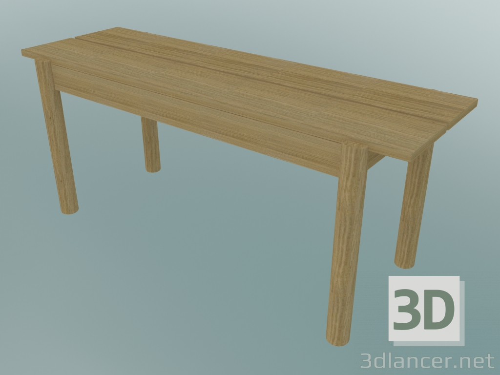 Modelo 3d Banco Linear Madeira (110 cm) - preview