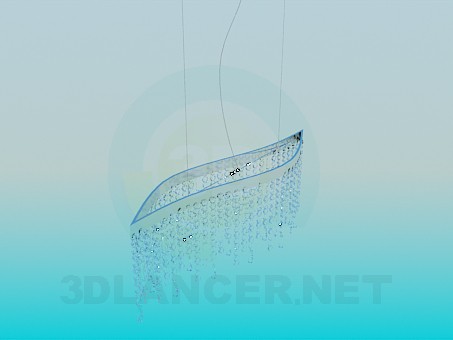 modello 3D Lampadario di cristallo - anteprima