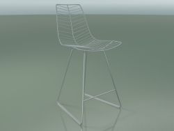 Bar chair 1817 (on the sled, Chrome finish steel)