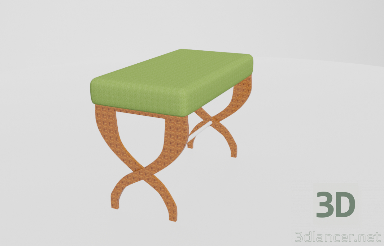 3d model Taburete - vista previa