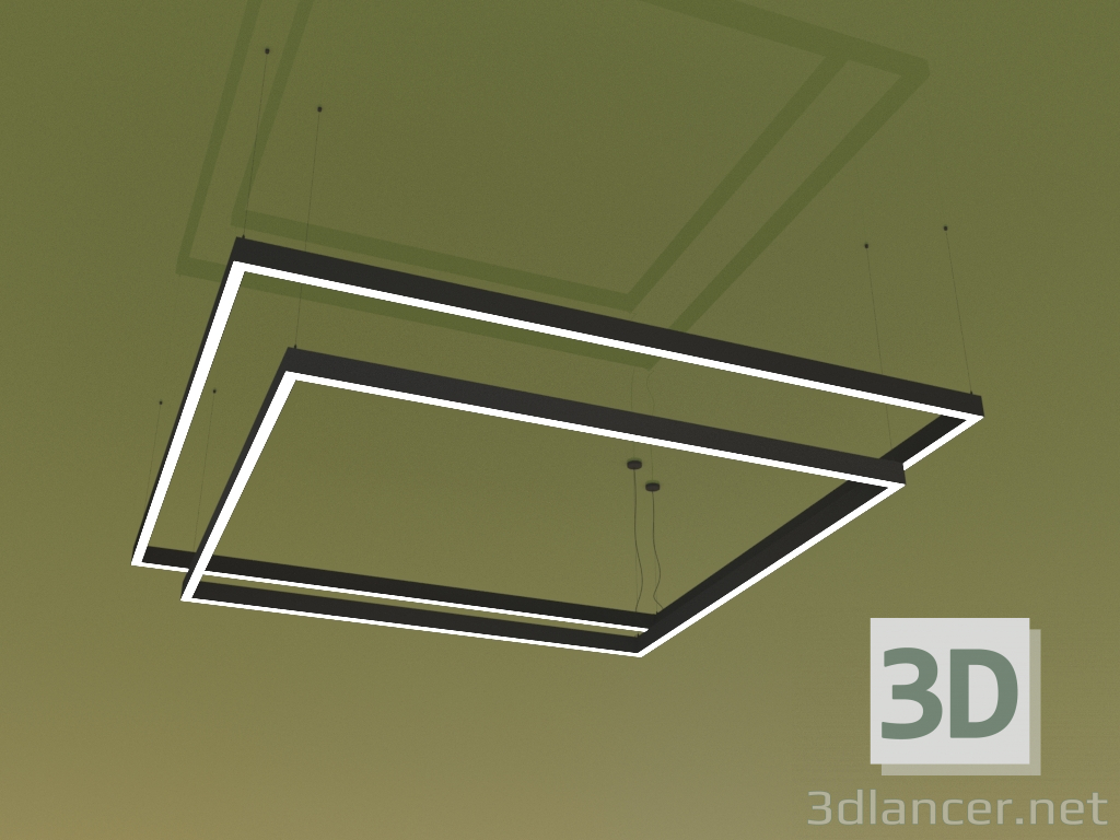 modello 3D Apparecchio KVADRATO DUO (2205 mm) - anteprima