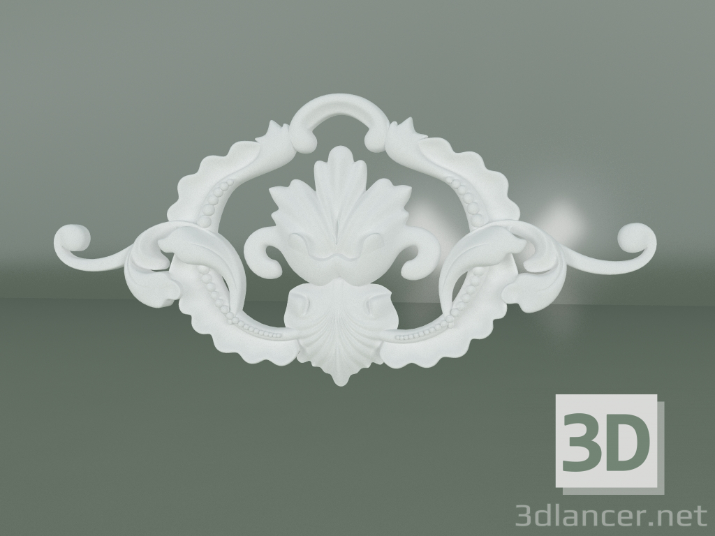 Modelo 3d Elemento de decoração de estuque ED106 - preview