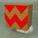 3d model Chest of drawers Lady Woo with color pattern (red) - preview