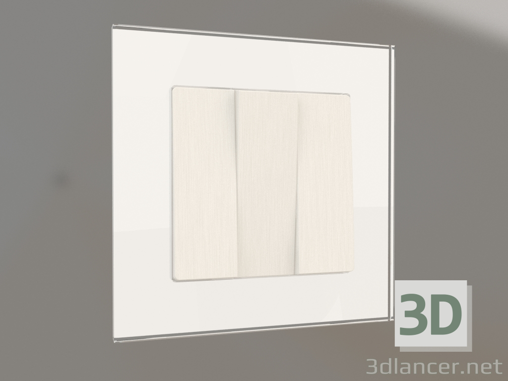 3d model Interruptor de tres bandas (perlado corrugado) - vista previa