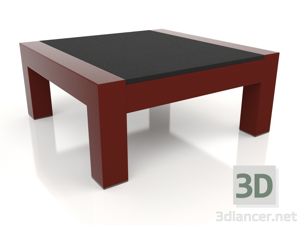 Modelo 3d Mesa lateral (vinho tinto, DEKTON Domoos) - preview