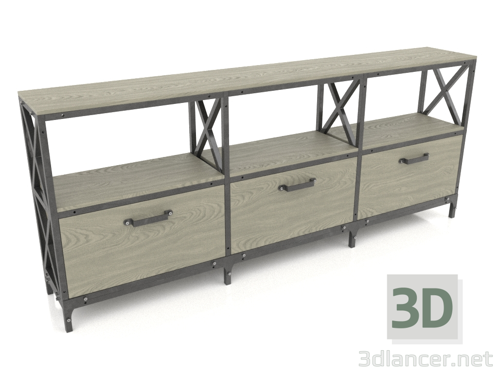 3d model Consola (3 secciones) - vista previa