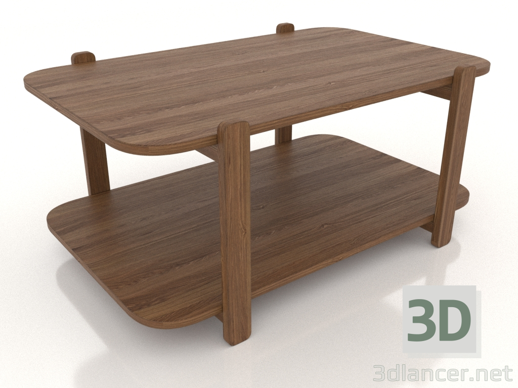 3d model Mesa de centro (nogal claro) - vista previa