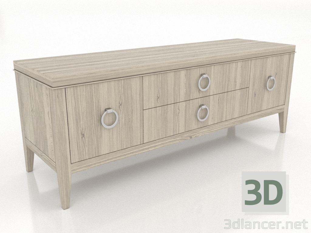 3d модель Тумба ТВ 2 1500 мм (освещенный дуб) – превью 3d модель Тумба ТВ 2 1500 мм (освещенный дуб) – превью